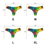 Dellukee Women Sexy Thong Underwear Snowman Christmas Trees Print High Cut Breathable Stretch Comfortable Underwear Brief