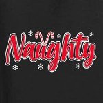 Wild Bobby Naughty Christmas Women's Cotton Spandex Booty Shorts Black, X-Large