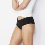 Wild Bobby Naughty Christmas Women's Cotton Spandex Booty Shorts Black, X-Large