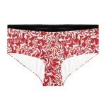 Belidome Christmas Candy Cane Womens Underwear Plus Size Sexy Bikini Briefs Underpants for Her/Wife