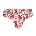 JHKKU Women's Seamless Underwear Christmas Gnomes No Show Panties Soft Stretch Briefs M