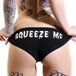 JOINFUN Sexy Naughty Christmas Underwear for Women Spandex Cotton Booty Shorts Black XS