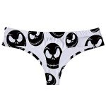 AWESOMETIVITY Women's Halloween Thongs - Jack Nightmare Christmas Underwear, L