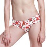 JHKKU Women's Seamless Underwear Christmas Gnomes No Show Panties Soft Stretch Briefs M