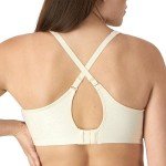 Bali Women's Comfort Revolution Wire Free Bra, Light Beige Swirl, 42C