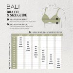 Bali Women's Comfort Revolution Wire Free Bra, Light Beige Swirl, 42C