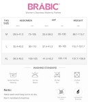 BRABIC Women’s Seamless Maternity Panties High Waisted Pregnancy Underwear Belly Support Briefs Over Bump 3 Pack (1Black+2Beige, X-Large)