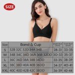 Vinfact 3 Pack Nursing Bras for Breastfeeding Seamless V Neck Maternity Bra Women Pregnancy Breastfeeding Bra - L,Black/Nude/Grey