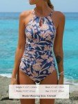 CUPSHE Women's Floral One Piece Swimsuit
