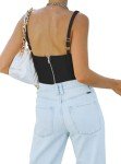 REORIA Women's Summer Sexy Square Neck Sleeveless Trendy Night Club Cropped Tank Top Cute Going Out Bustier Corset Crop Tops Black Medium