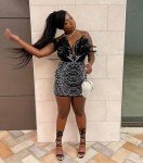 LROSEY Birthday Rhinestone Feather Mini Dress Sexy Cocktail Clubbing Y2K Bandage Dresses for Women Homecoming Black