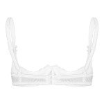 YOOJOO Women's Lace Push-Up Bralette Top - White