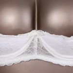 YOOJOO Women's Lace Push-Up Bralette Top - White