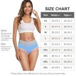 wirarpa Women's Cotton Underwear High Waist Briefs Ladies Soft Breathable Panties Full Coverage Underpants 5 Pack XX-Large