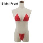 SHERRYLO Micro Thong Bikini Clear Straps Cheeky Brazilian Thongs Bikinis Swimsuit for Women Sexy No Tan Line String Bathing Suit