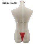 SHERRYLO Micro Thong Bikini Clear Straps Cheeky Brazilian Thongs Bikinis Swimsuit for Women Sexy No Tan Line String Bathing Suit