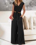 PRETTYGARDEN Women's Black Summer 2-Piece Outfit Set
