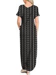 ANRABESS Women's Boho Summer Maxi T-Shirt Dress