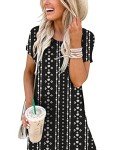 ANRABESS Women's Boho Summer Maxi T-Shirt Dress