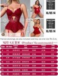 Wine Red Underwire Corset Bodysuit Lingerie Set