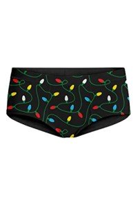 Tipsy Elves Women’s String of Christmas Lights Underwear - Funny Holiday Panties Size X-Large