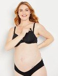 Motherhood Maternity Women's Maternity Lightly Lined Full Coverage Nursing Bra, Black , 36DDD