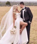 Elegant Strapless White Corset Wedding Dress