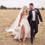 Elegant Strapless White Corset Wedding Dress