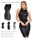 Popilush Black Leather Dress Faux Clubbing Outfits for Women Party Dress Casual Dresses Women Summer Dresses XL