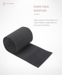 FeelinGirl Waist Trainer for Women Sauna Belt Tummy Wrap Plus Size (One Size, Black)