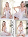 Avidlove Sexy Lingerie for Women Lace Babydoll Strap Chemise Nighty Sleepwear V Neck Nightgown