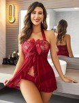 Avidlove Lingerie for Women Lace Babydoll Sleepwear Maternity Lingerie Sexy Pregnant
