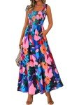 Floral Sleeveless Maxi Dress for Women
