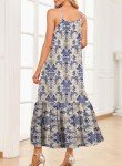 Dokotoo Women's Boho Summer Maxi Dress - Sky Blue