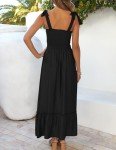 ZESICA Women's Summer Boho Ruffle Maxi Dress