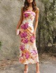 Elegant Backless Satin Maxi Dress for Women