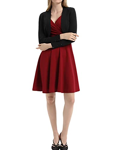 GRACE KARIN Wedding Guest Dress Sleeveless V-Neck Evening Party Dress for Women Black XL