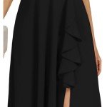 Elegant Black Long Formal Dress for Women