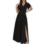 Elegant Black Long Formal Dress for Women