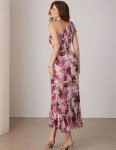 Floral One-Shoulder High Low Summer Dress