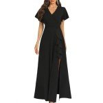 Elegant Black Long Formal Dress for Women