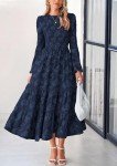 PrettyGarden Floral Boho Midi Dress for Women