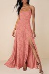 Floral Sleeveless Maxi Dress for Wedding Guests