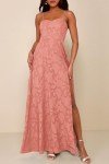 Floral Sleeveless Maxi Dress for Wedding Guests