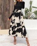 BTFBM Women's Floral Maxi Dress - Spring/Fall Style
