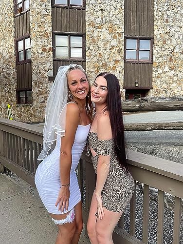 BEAGIMEG Women's Sexy Spaghetti Strap Bodycon Ruched Club Mini Party Dress White