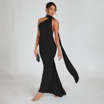 Elegant Backless Bodycon Maxi Dress for Women