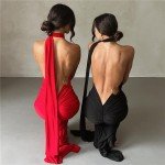 Elegant Backless Bodycon Maxi Dress for Women