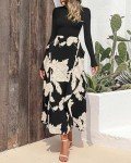 BTFBM Women's Floral Maxi Dress - Spring/Fall Style