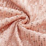 Sparkly Rose Gold Wrap Dress for Wedding Guests